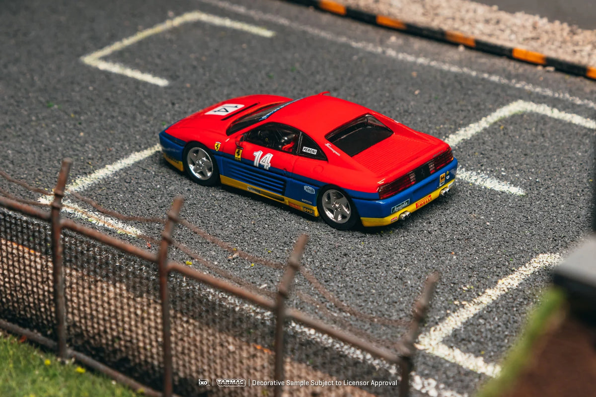 (PRE-ORDER 2026/2027) Tarmac Works 1:64 Ferrari 348 Challenge – Ferrari 348 Challenge Italy 1993 – Fabian Peroni – Hobby64 – T64-082-93CHA14