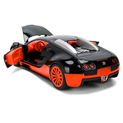 Jada 1:24 2011 Bugatti Veyron – Black/Orange – Hyper-Spec – JD37642