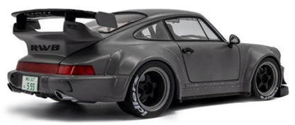 (PRE-ORDER 2025-26) SOLIDO-Porsche 964 RWB 1:18th Nardo Grey Body Kit with Akira Nakai Figure