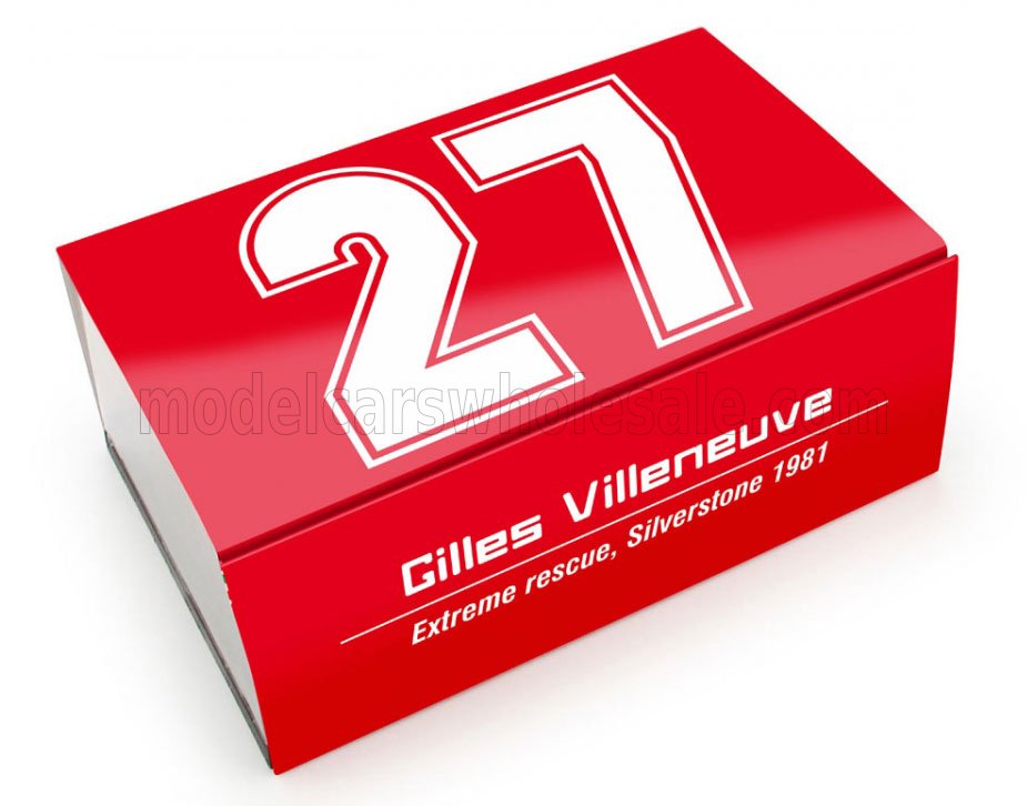(PRE-ORDER JUIN 2026) BRUMM - 1/43 - FERRARI - DIORAMA F1 126CK TURBO N 27 SILVERSTONE BRITISH GP-1981 GILLES VILLENEUVE - EXTREME RESCUE