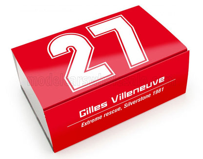 (PRE-ORDER JUIN 2026) BRUMM - 1/43 - FERRARI - DIORAMA F1 126CK TURBO N 27 SILVERSTONE BRITISH GP-1981 GILLES VILLENEUVE - EXTREME RESCUE
