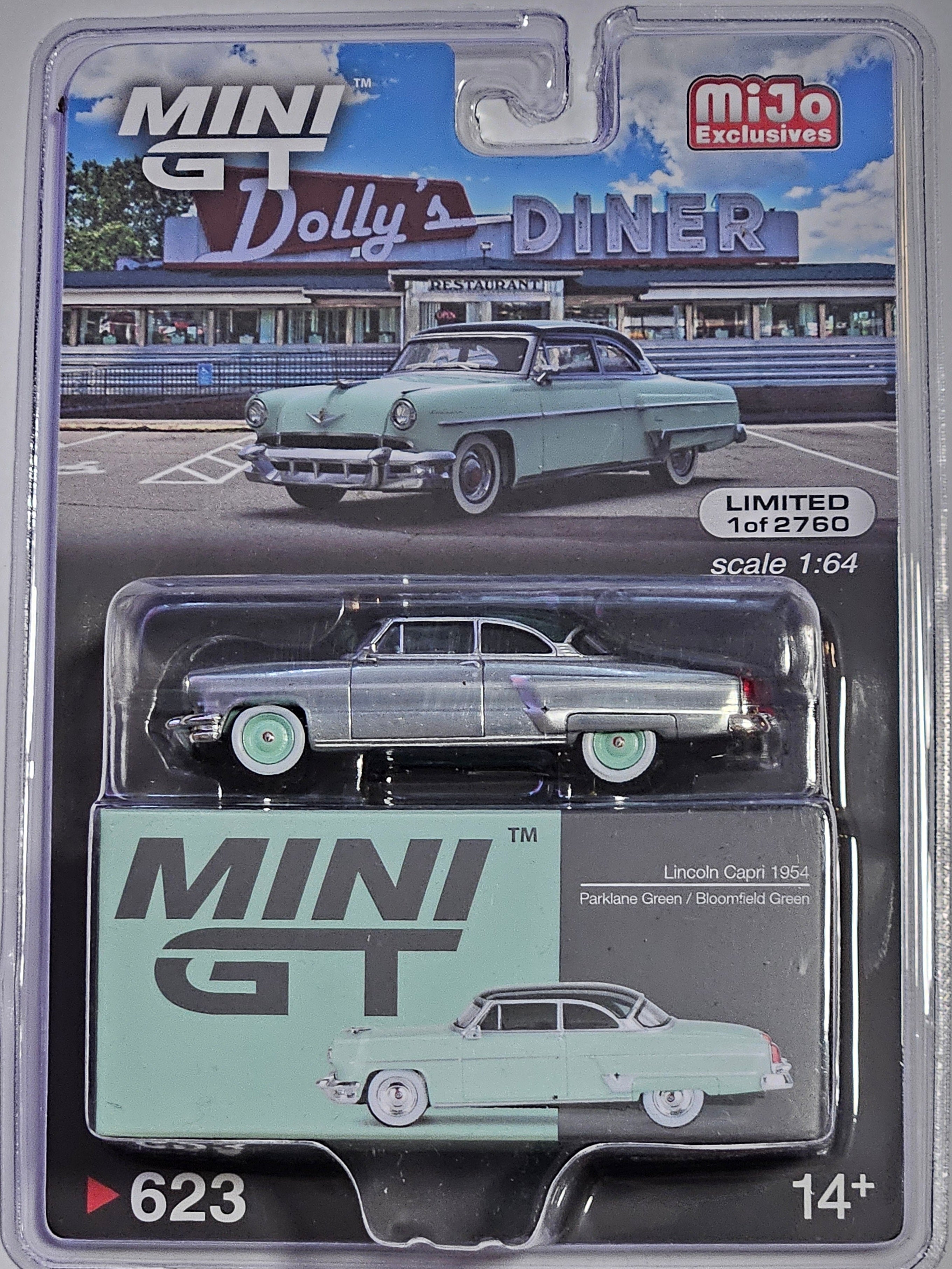 Chase Car- LINCOLN CAPRI 1954 PARKLANE GREEN / BLOOMFIELD GREEN LHD MGT00623-CHASE