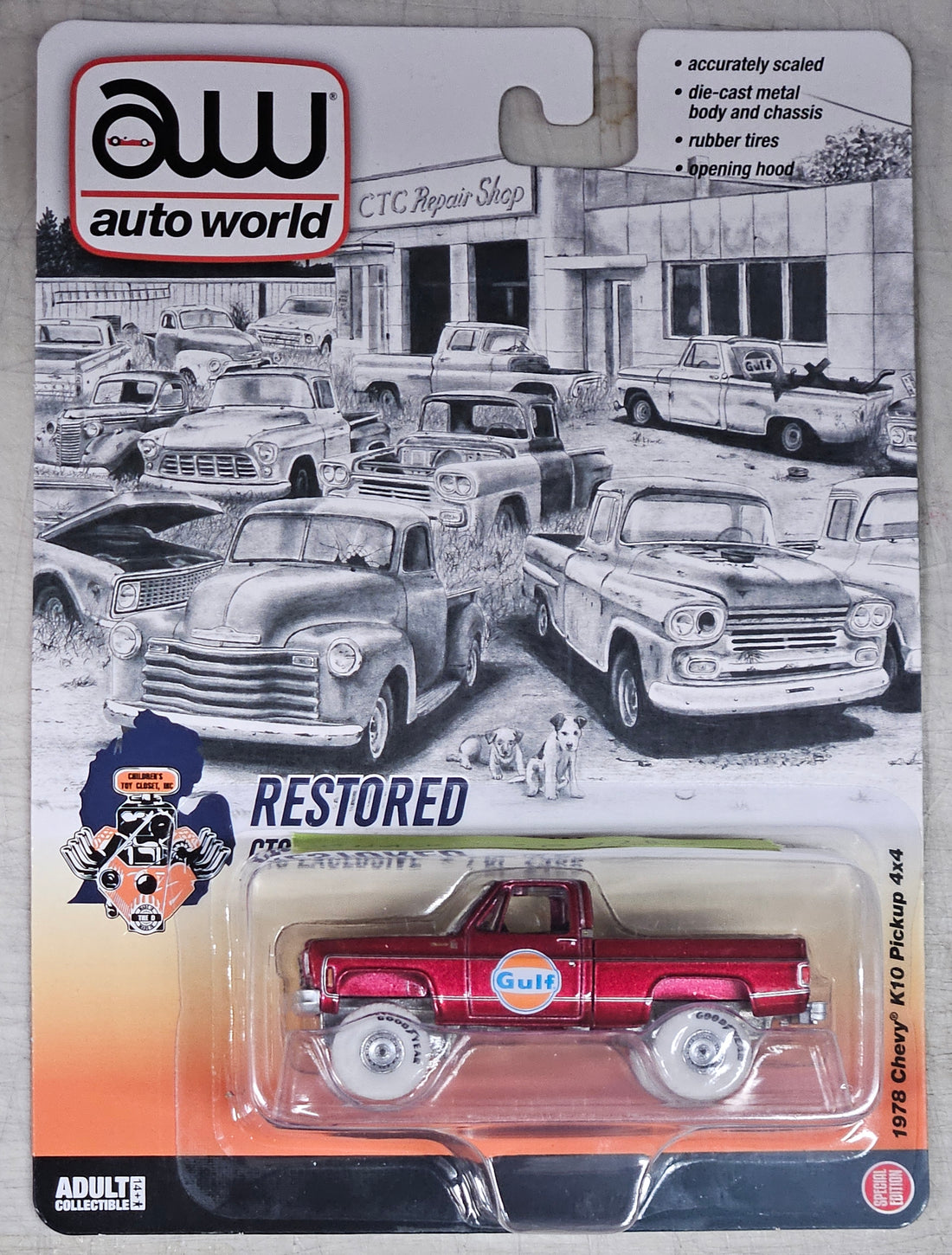 CHASE CARS- Gulf Oil, 1978 Chevy K10 Pickup 4 x 4