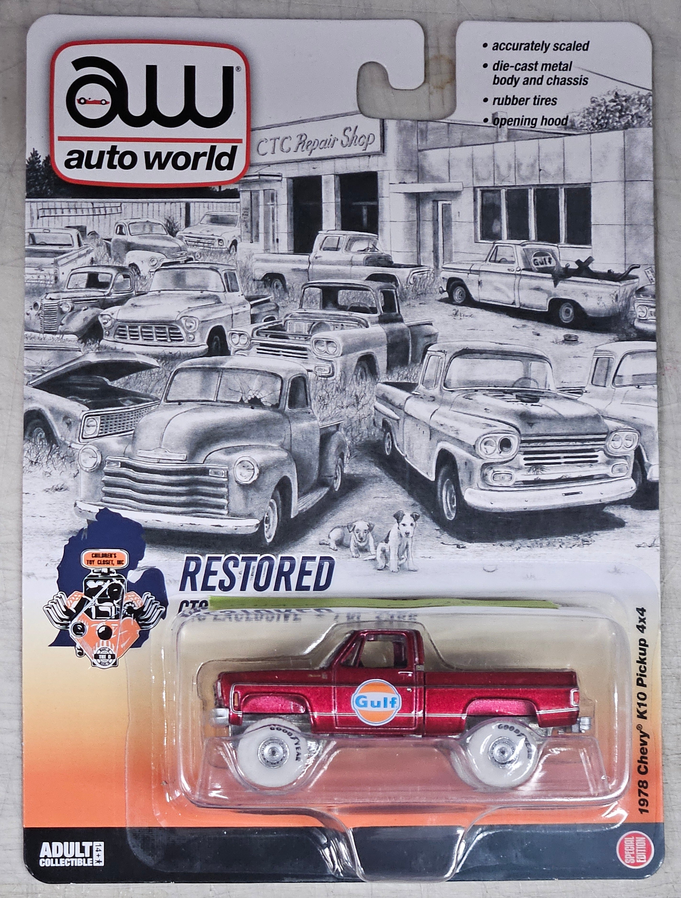 CHASE CARS- Gulf Oil, 1978 Chevy K10 Pickup 4 x 4