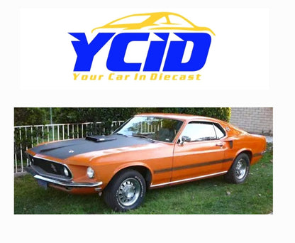 (PRE-ORDER Q2, 2025) 1969 Mustang Mach 1, Madagascar Orange (Limitée à 199 unités seulement-Limited to 199 units only)