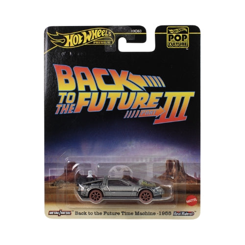 Hot Wheels Premium, Pop Culture 2025, BACK TO THE FUTURE TIME MACHINES III (JBL76)