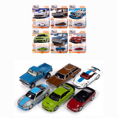 Ensemble-Set, Auto World 1:64 Premium 2024 Release 3 Version A Set (AW64452/24A)