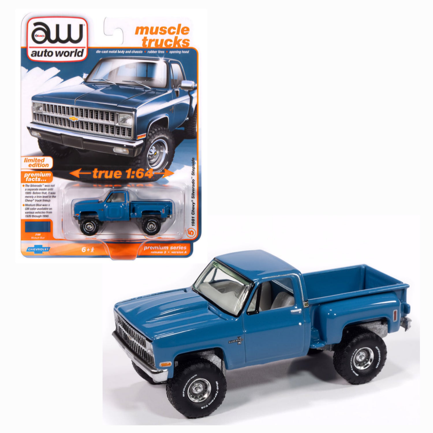 Ensemble-Set, Auto World 1:64 Premium 2024 Release 3 Version A Set (AW64452/24A)