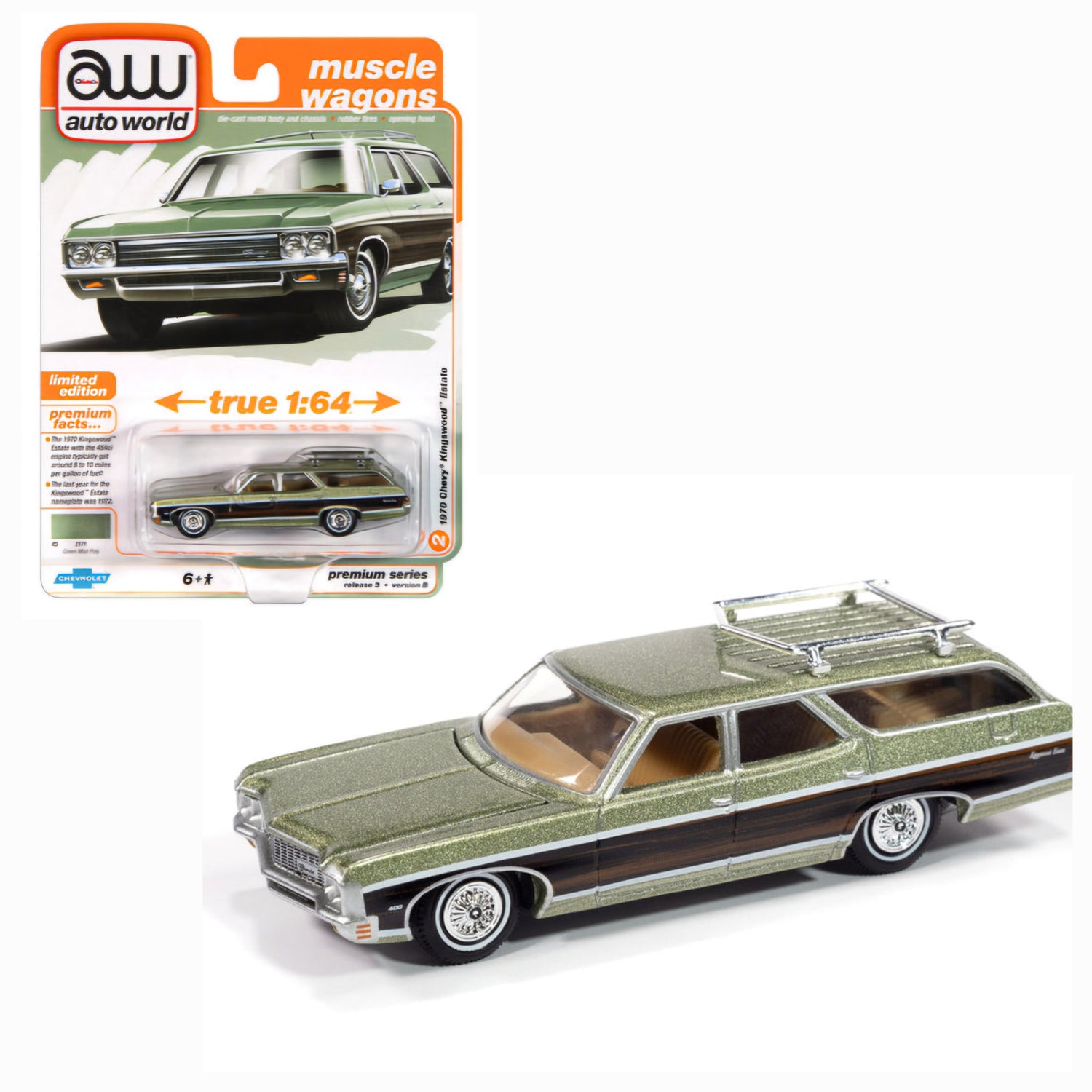 1970 Chevrolet Kingswood Estate in Green Mist  AWSP177/24B