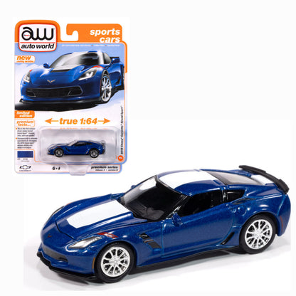 2018 Chevrolet Corvette Grand Sport in Admiral Blue AWSP176/24B