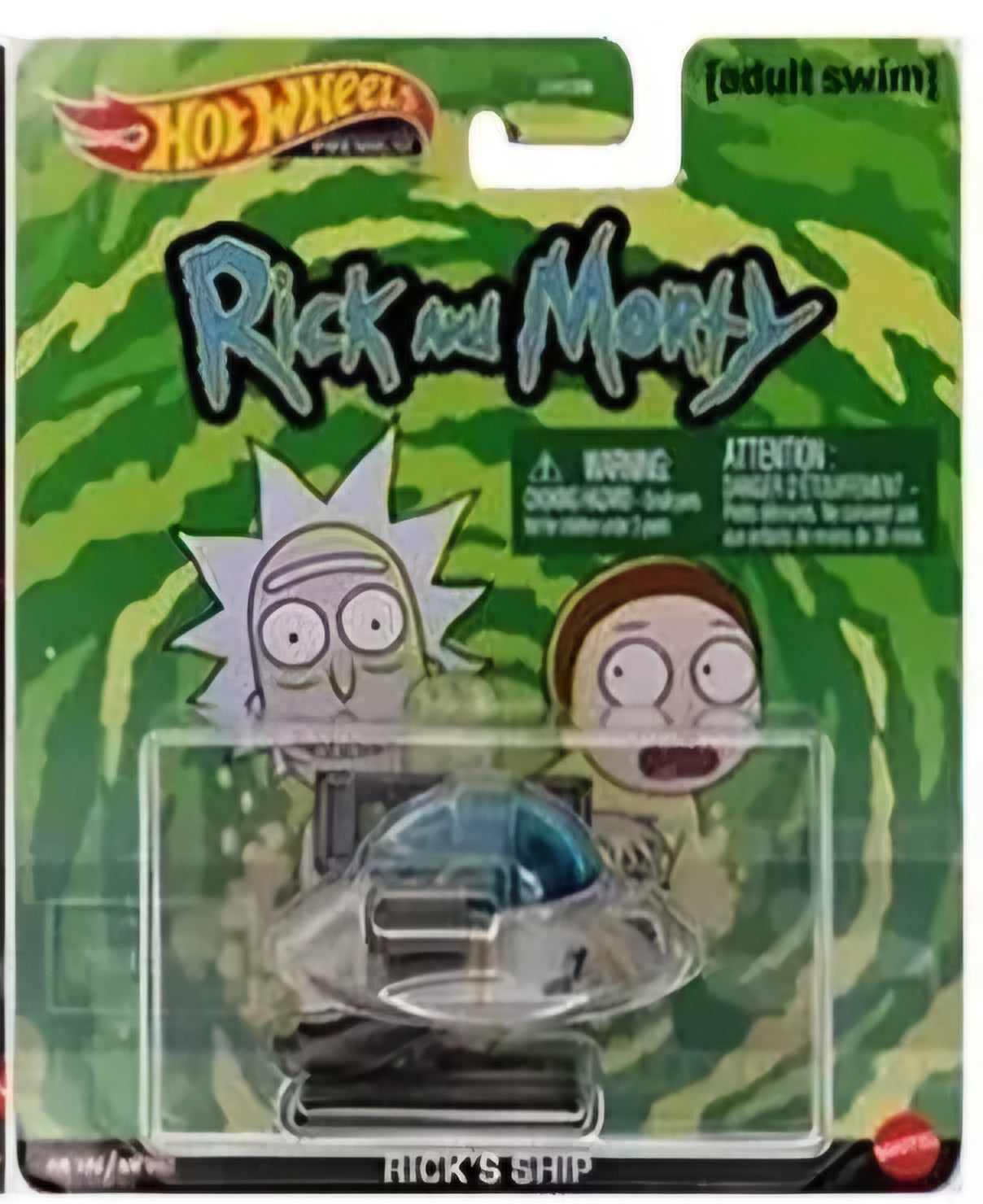 Hot Wheels Premium 2023, Retro Entertainment Q, RICK AND MORTY SPACESHIP 2 (GJR47)
