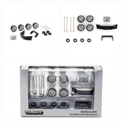 Tarmac Works Parts Rotiform OZT Silver For 1/64 RWB