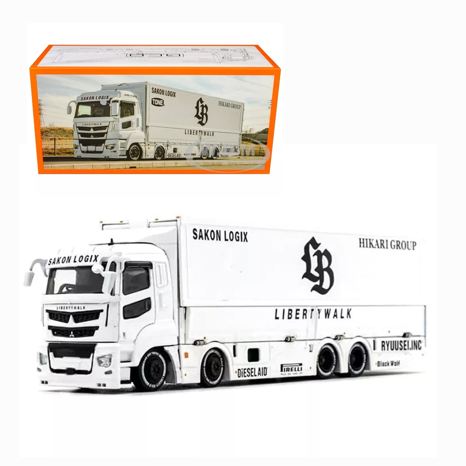 LBWK-Trucks Mitsubishi Fuso Super Great Transporter Sakon Logix