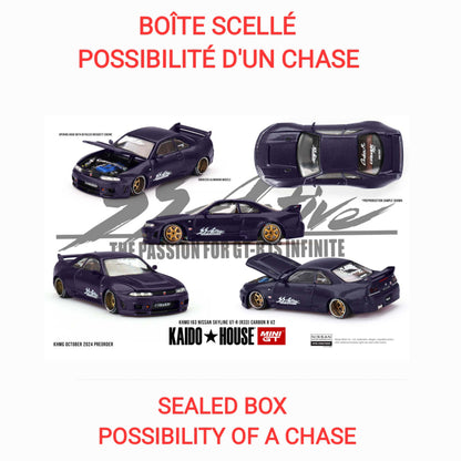 Kaido House x Mini GT - Nissan Skyline GT-R (R33)  – &quot;Active Carbon&quot; (KHMG163)