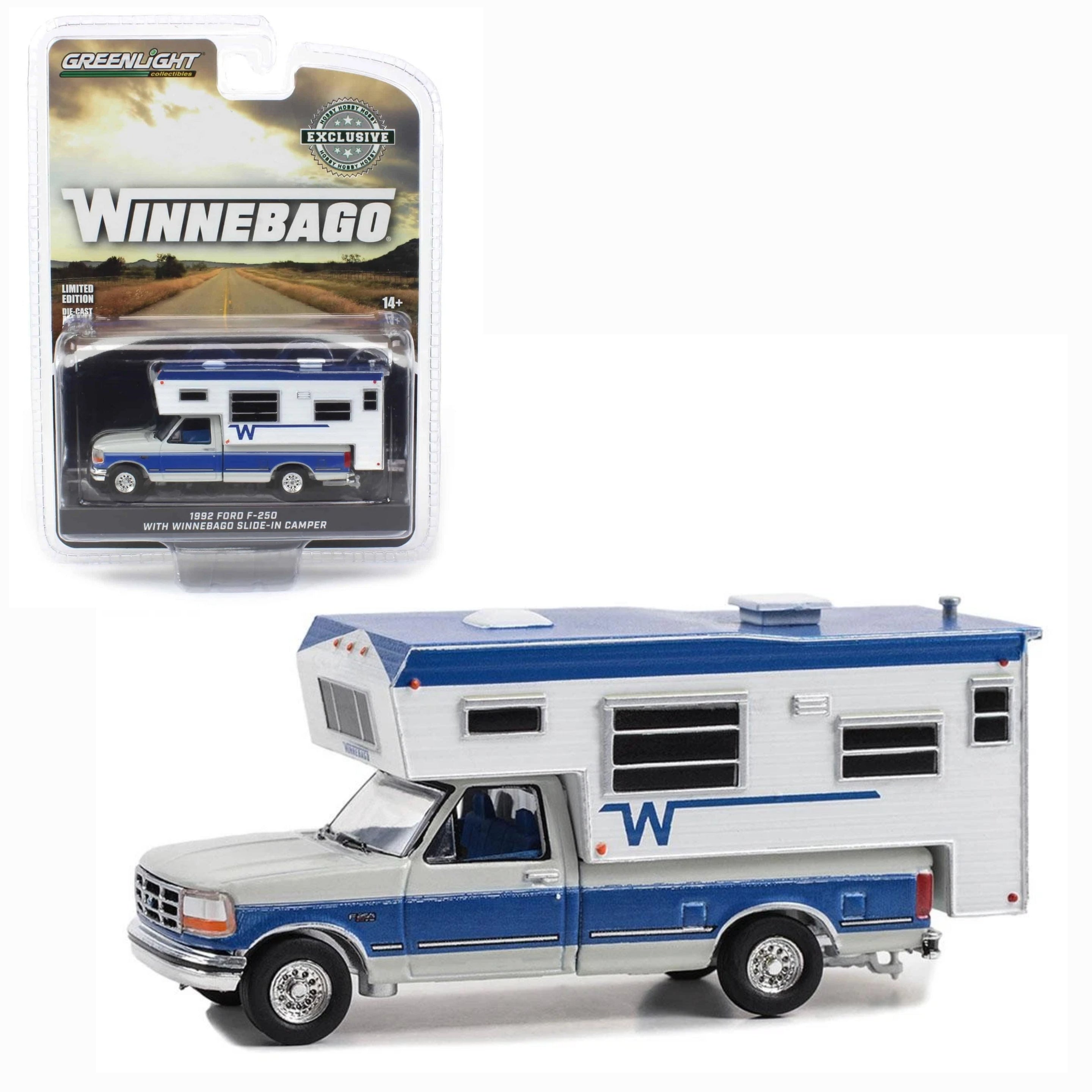 1992 Ford F-250 Long Bed Pickup with Winnebago Slide-In Camper