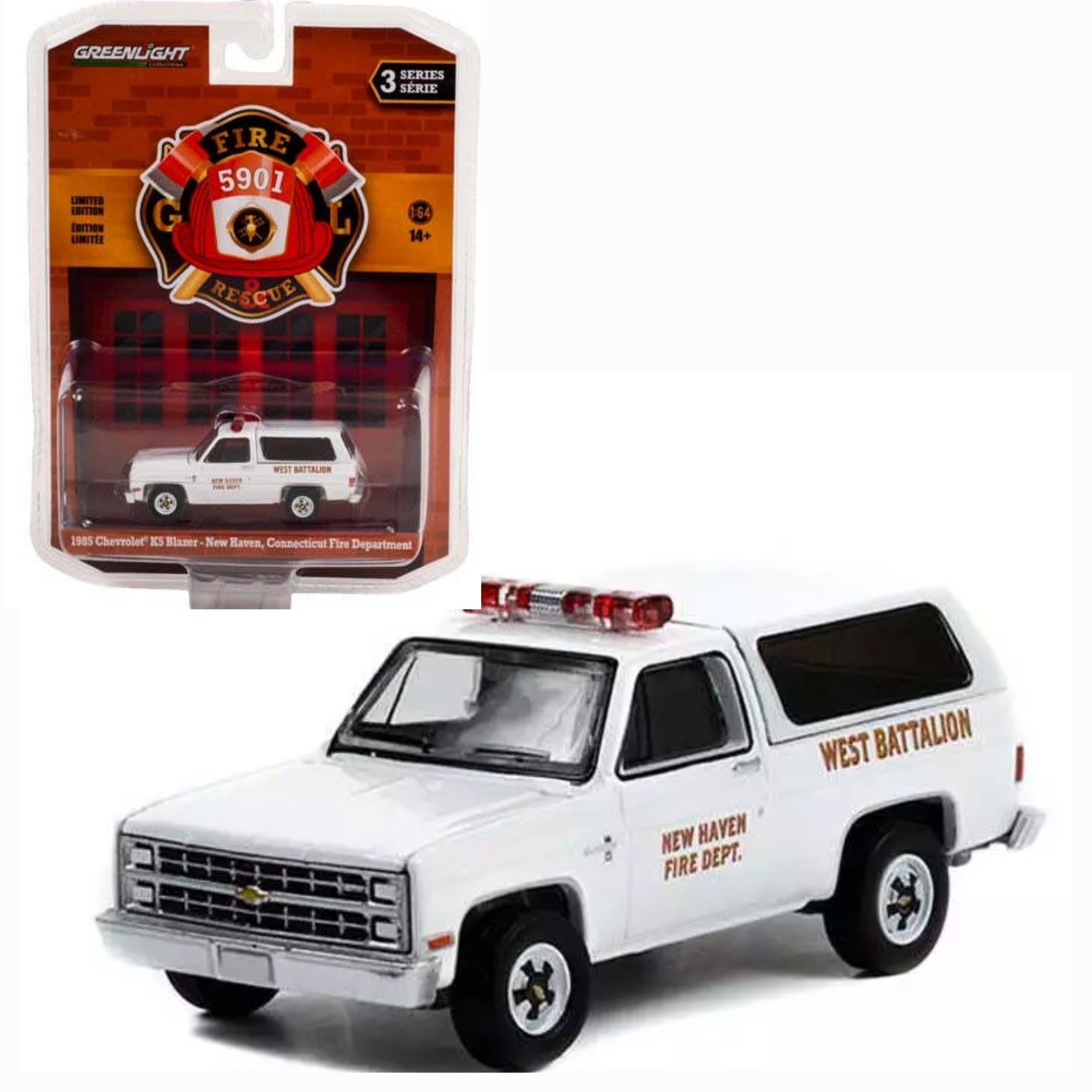 1985 Chevy K5 Blazer White New Haven Fire Department West Battalion (CT)