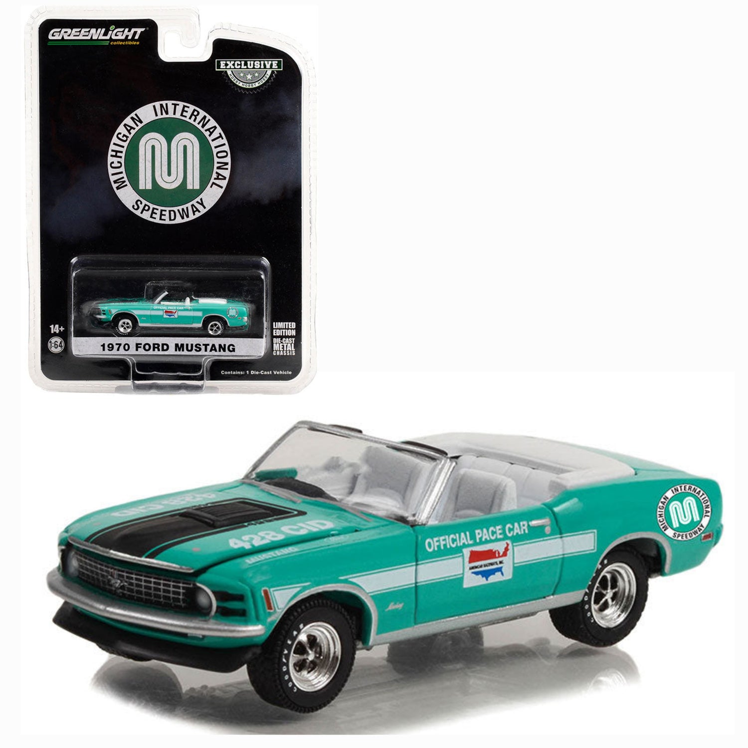 Michigan International Speedway Official Pace Car - 1970 Ford Mustang Mach 1 428 Cobra Jet Convertible