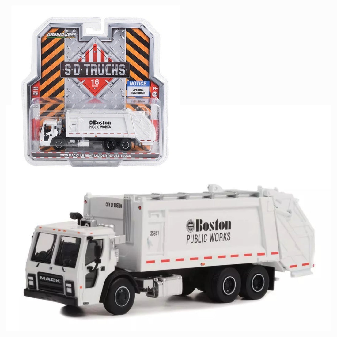 Boston Public Works, Boston, Massachusetts - 2020 Mack LR Rear Loader Refuse Truck