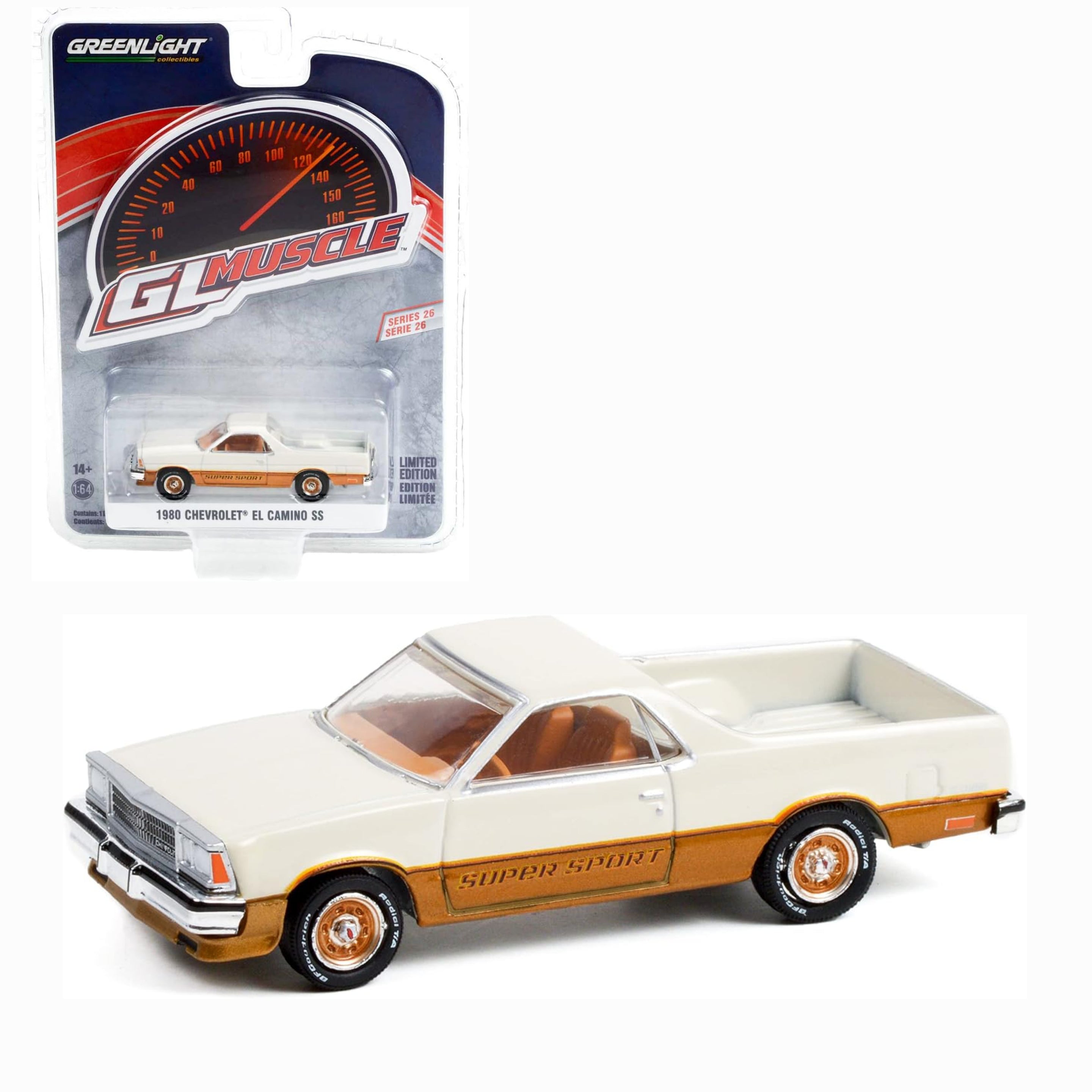 1980 Chevy El Camino SS Super Sport White and Gold