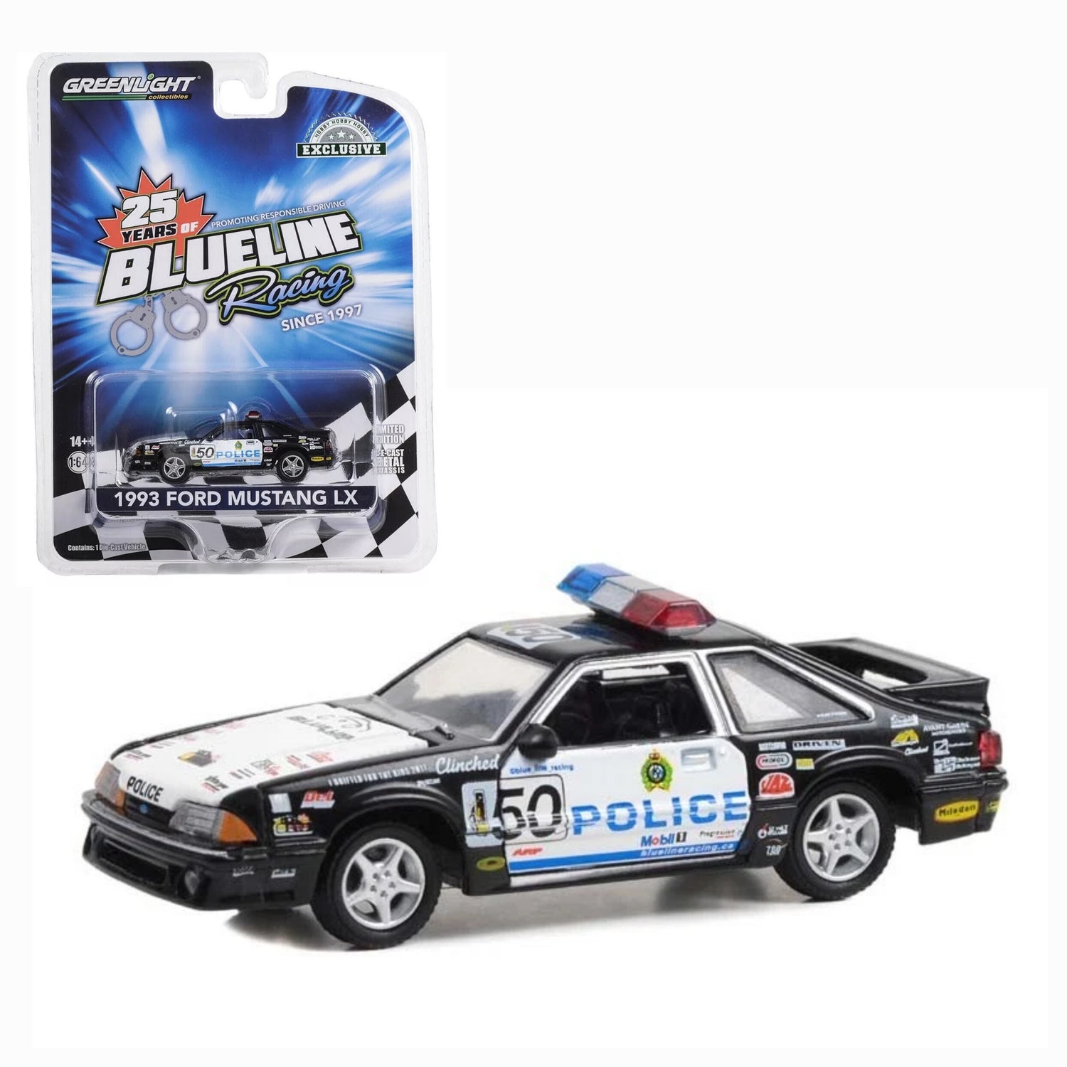 1993 Ford Mustang LX Police Edmonton "Blue Line Racing 25 Year"