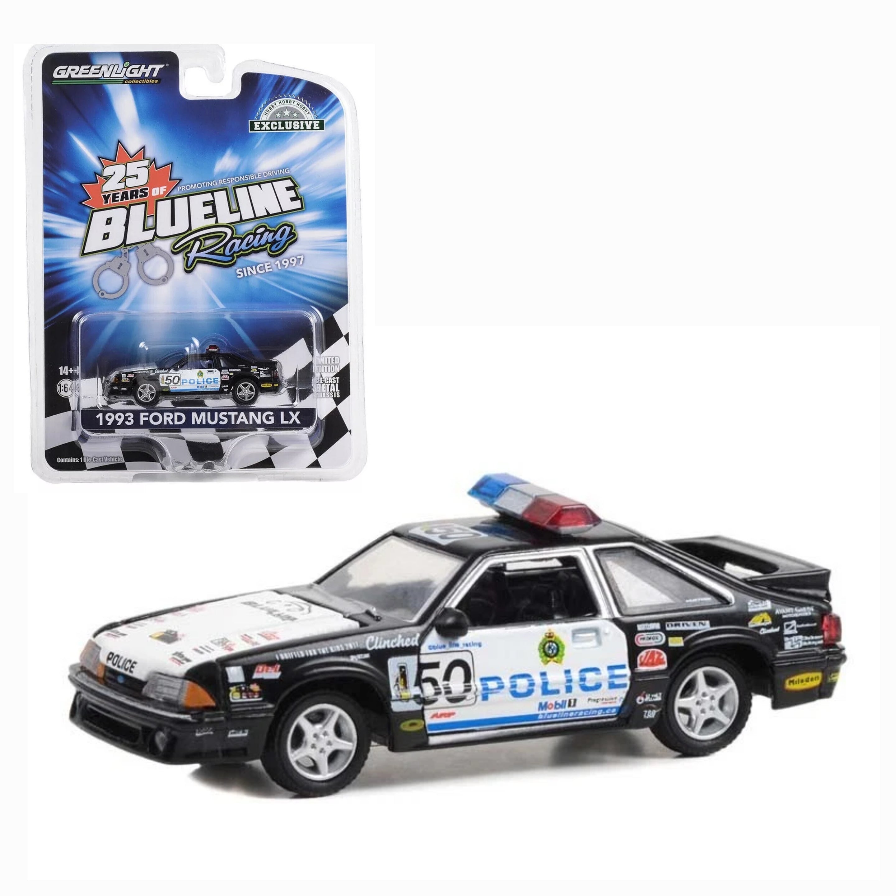 1993 Ford Mustang LX Police Edmonton "Blue Line Racing 25 Year"