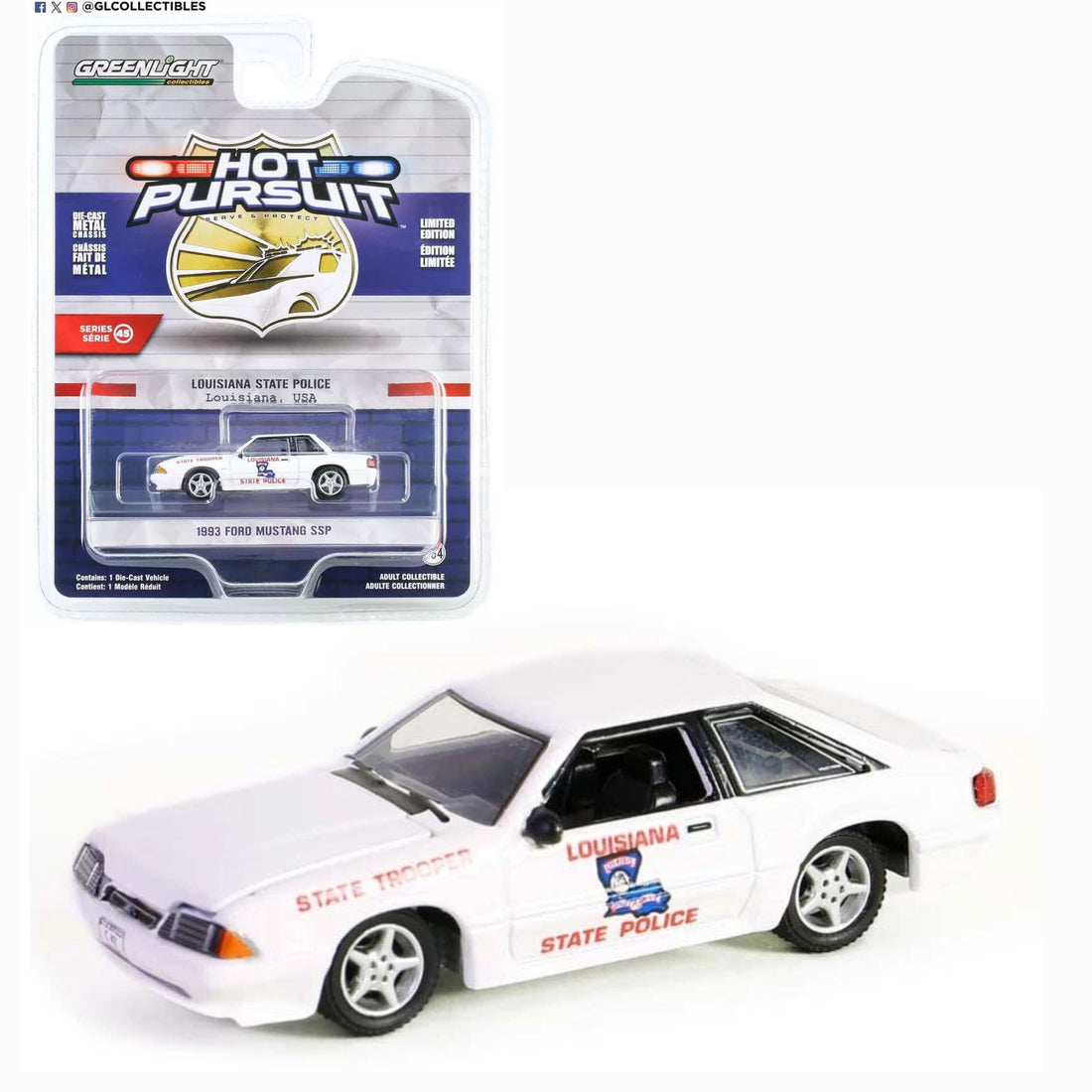 Louisiana State Police State Trooper - 1993 Ford Mustang SSP