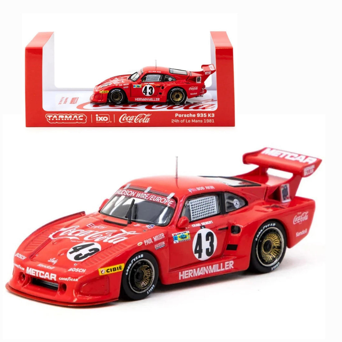 TARMAC WORKS HOBBY64 1/64 Porsche 935 K3 24h of Le Mans 1981 Bob Akin / Paul Miller / Craig Siebert T64-079-81LM43 T64-079-81LM43