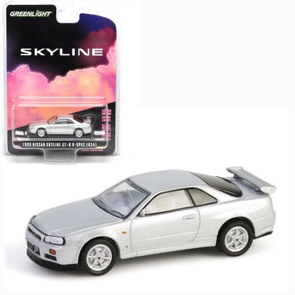 1999 Nissan Skyline V-Spec (R34) in Sonic Silver - 25th Anniversary (GL28160-E)