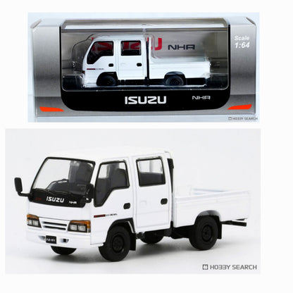 Model 1 1/64-Isuzu NHR 1987 White LHD with Canvas T66643