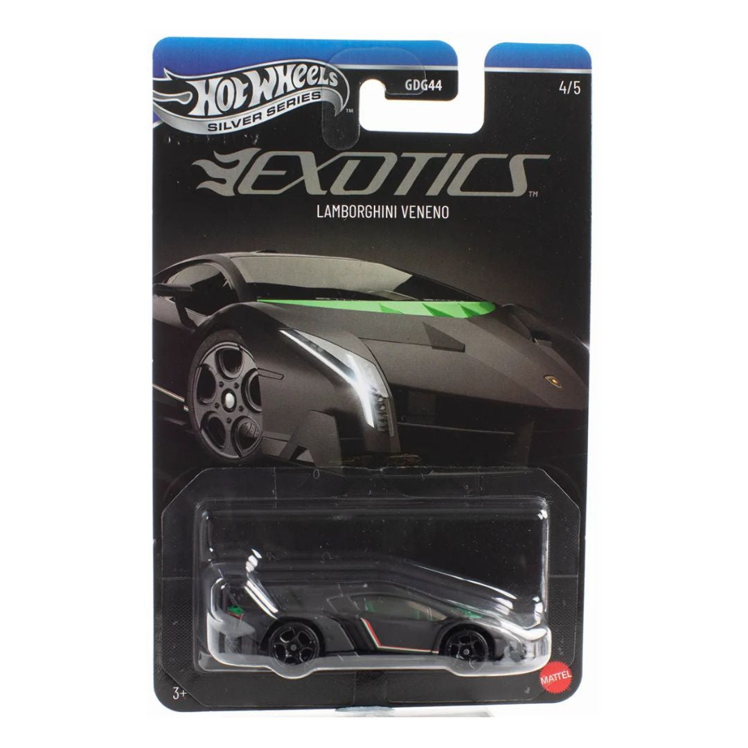 Hot Wheels Silver Series Exotics 2026 1:64 Lamborghini Veneno 4/5 – JKX79