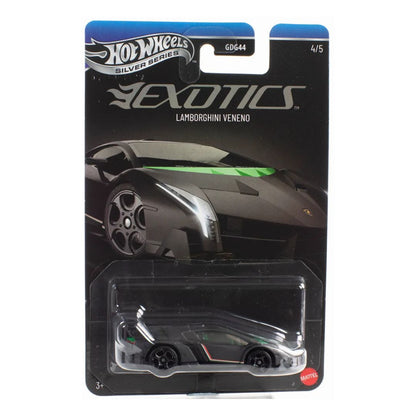 Hot Wheels Silver Series Exotics 2026 1:64 Lamborghini Veneno 4/5 – JKX79