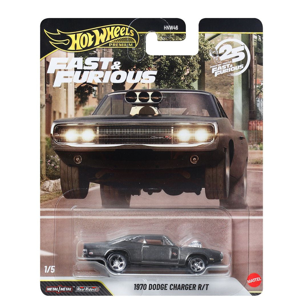 (1 PAR CLIENT) CHASE CAR 1/5 Dodge Charger R/T 1970 Hot Wheels 1:64 - Fast &amp; Furious - JHW74