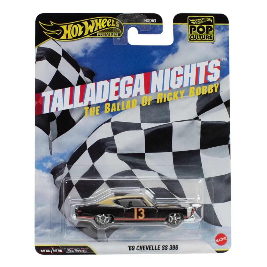 Hot Wheels Premium Pop Culture T Case 2026 1:64 1969 Chevrolet Chevelle – Talladega Nights: The Ballad of Ricky Bobby – JHW92