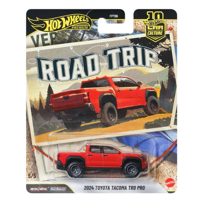 Hot Wheels Car Culture 1:64 2024 Toyota Tacoma – 10th Anniversary 2026 Road Trip JKF40