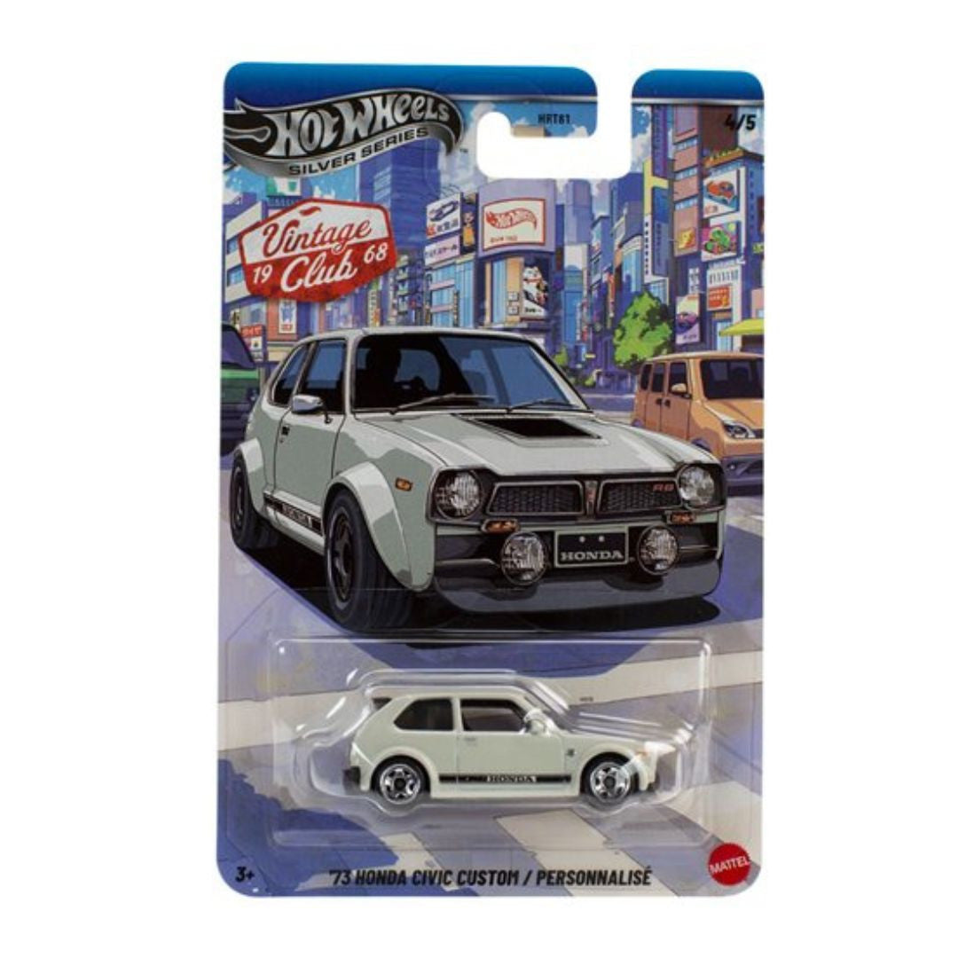 Hot Wheels Vintage Racing Club Grand Prix 2026 1:64 ’73 Honda Civic Custom 4/5 – JKY23