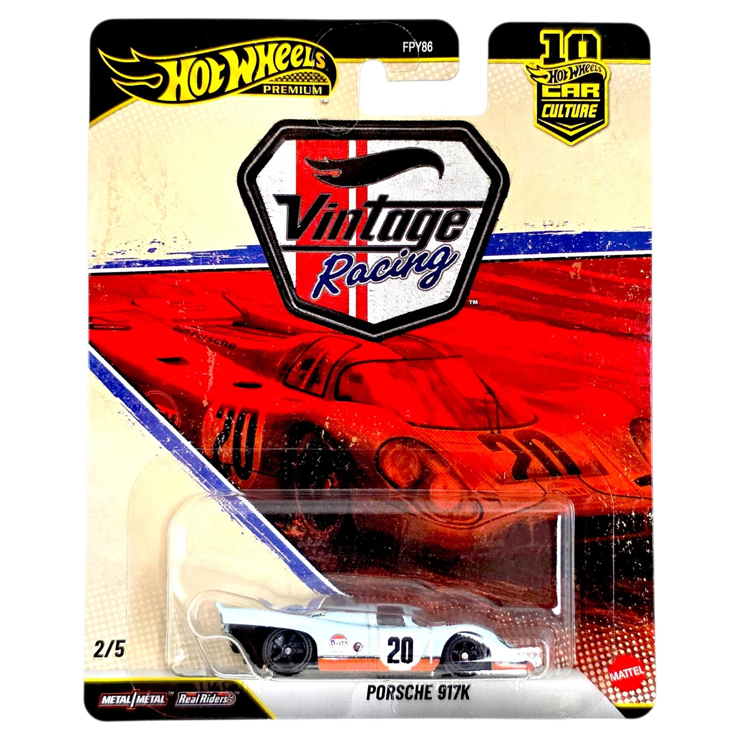 2/5 Porsche 917K - Hot Wheels 1:64 Car Culture 2026 T Case Vintage Racing Assortiment - JKF03