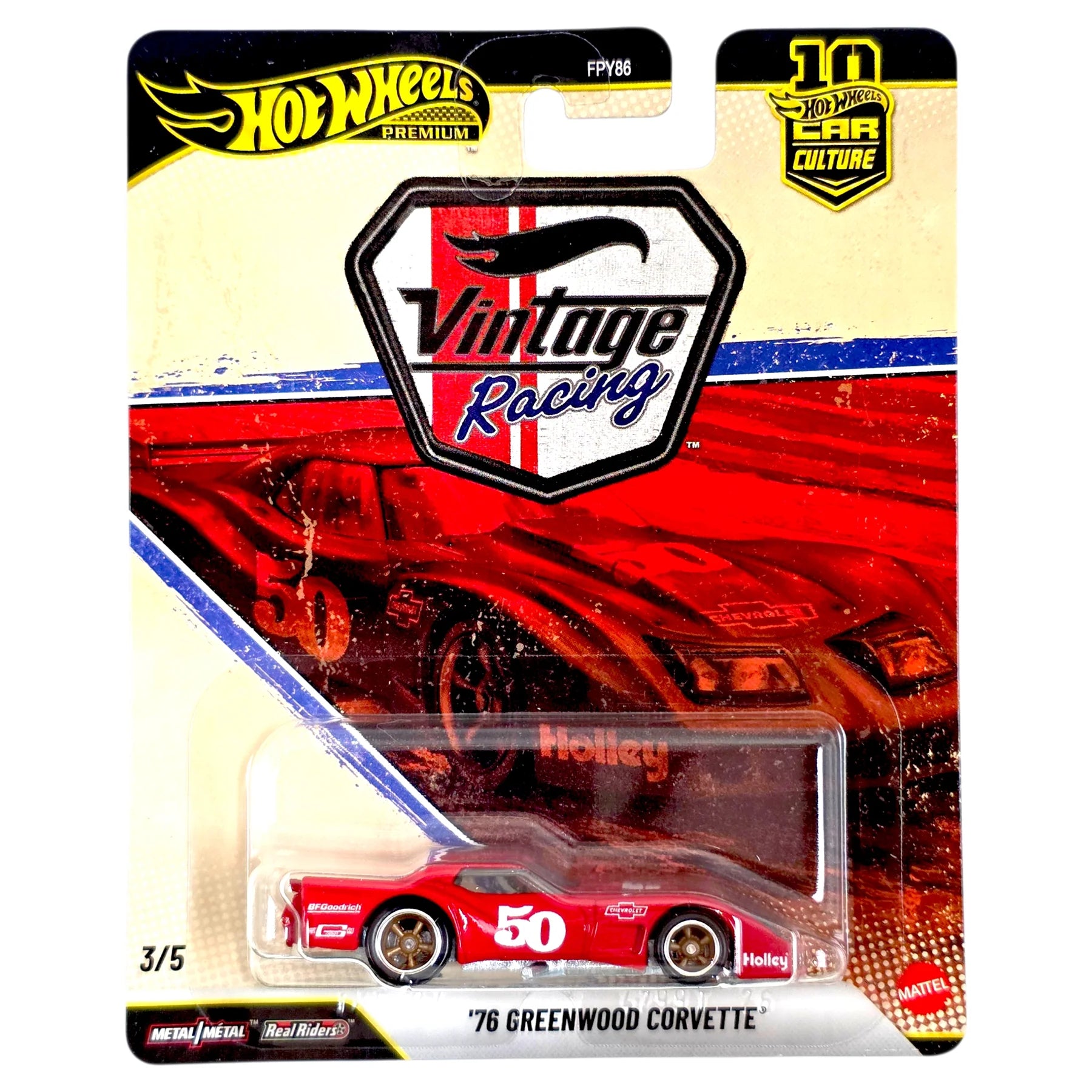 Hot Wheels Car Culture - 2026 Vintage Racing Series 5 Cars Case T (FPY86-961T-5-CARS)