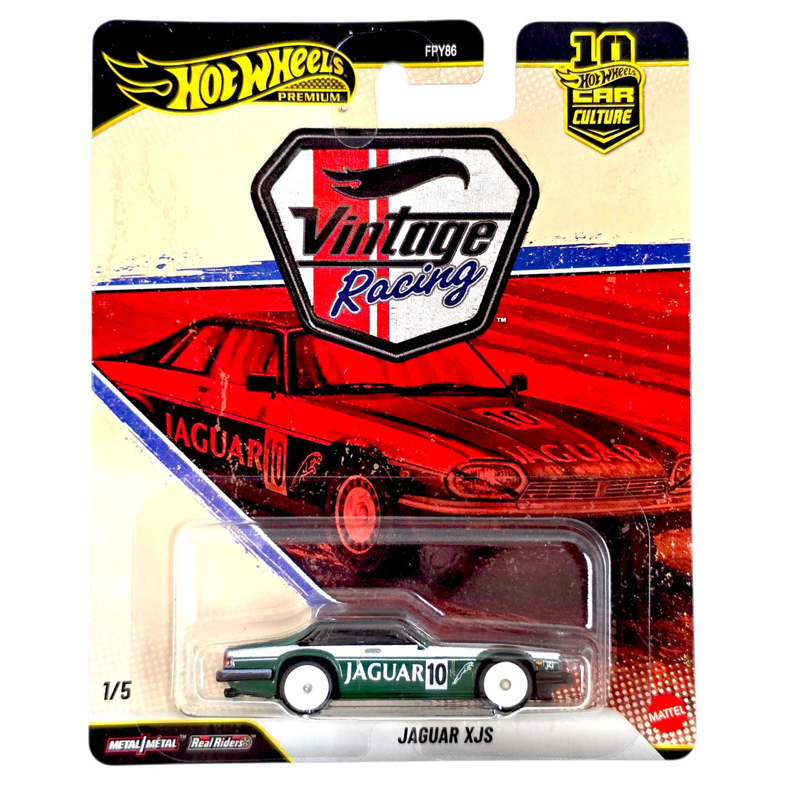 1/5 Jaguar XJS - Hot Wheels 1:64 Car Culture 2026 T Case Vintage Racing Assortiment - JKF02