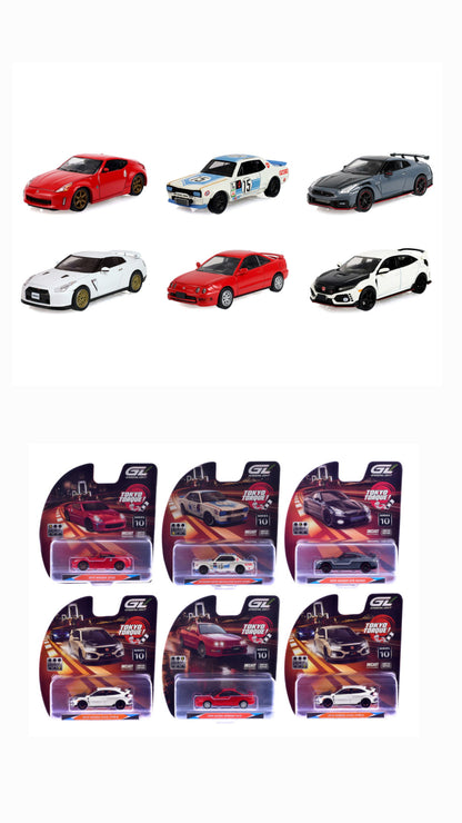 Ensemble de 6 véhicules Tokyo Torque Series 10 GreenLight 1:64 – GL235110