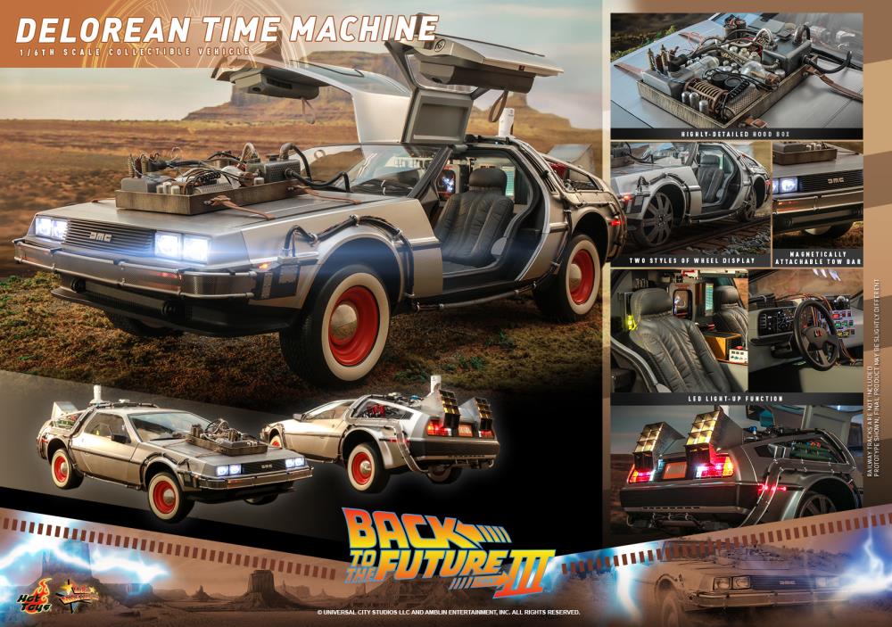 Back to the Future Part III DeLorean Time Machine 1/6th Scale