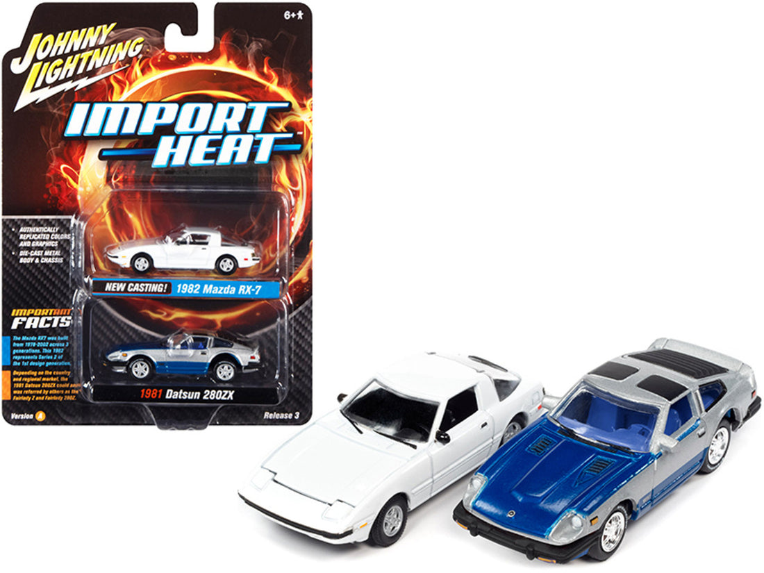 Johnny Lightning Import Heat Twin Pack Mazda RX-7 &amp; Datsun 280ZX