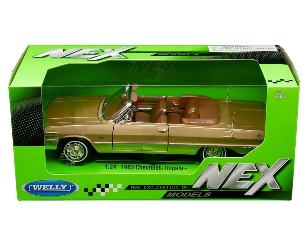 Welly 1:24 Chevrolet Impala SS Convertible 1963 – Or – 22434W-GLD