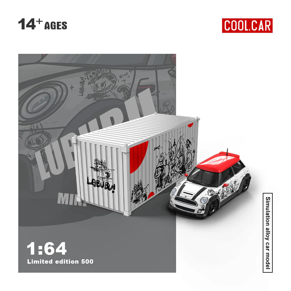 CoolCar 1:64-BMW Mini Cooper w/Container -LUBUBU  CC643641-2