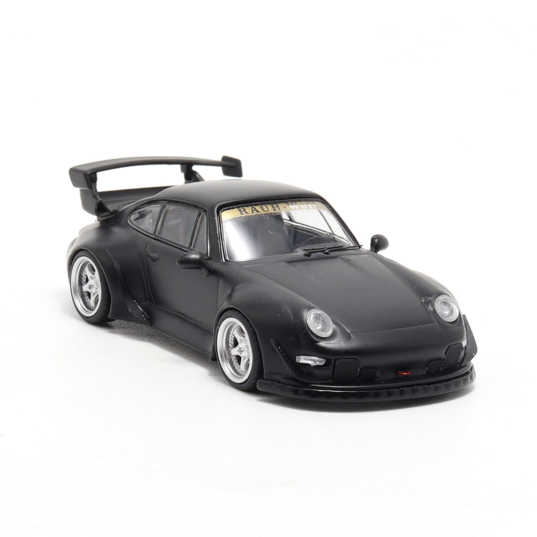 DECODE- Porsche RWB 964 (matte black-silver rims) DE64002