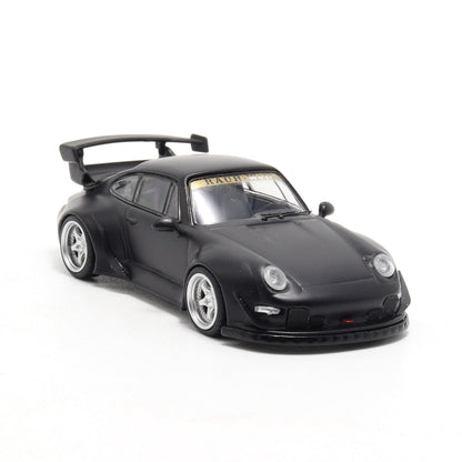 DECODE- Porsche RWB 964 (matte black-silver rims) DE64002