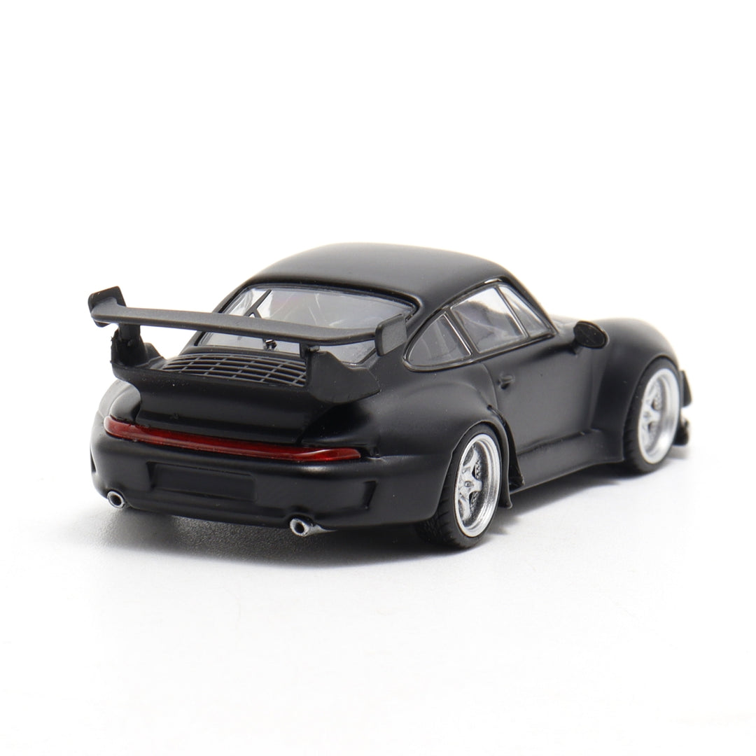 DECODE- Porsche RWB 964 (matte black-silver rims) DE64002