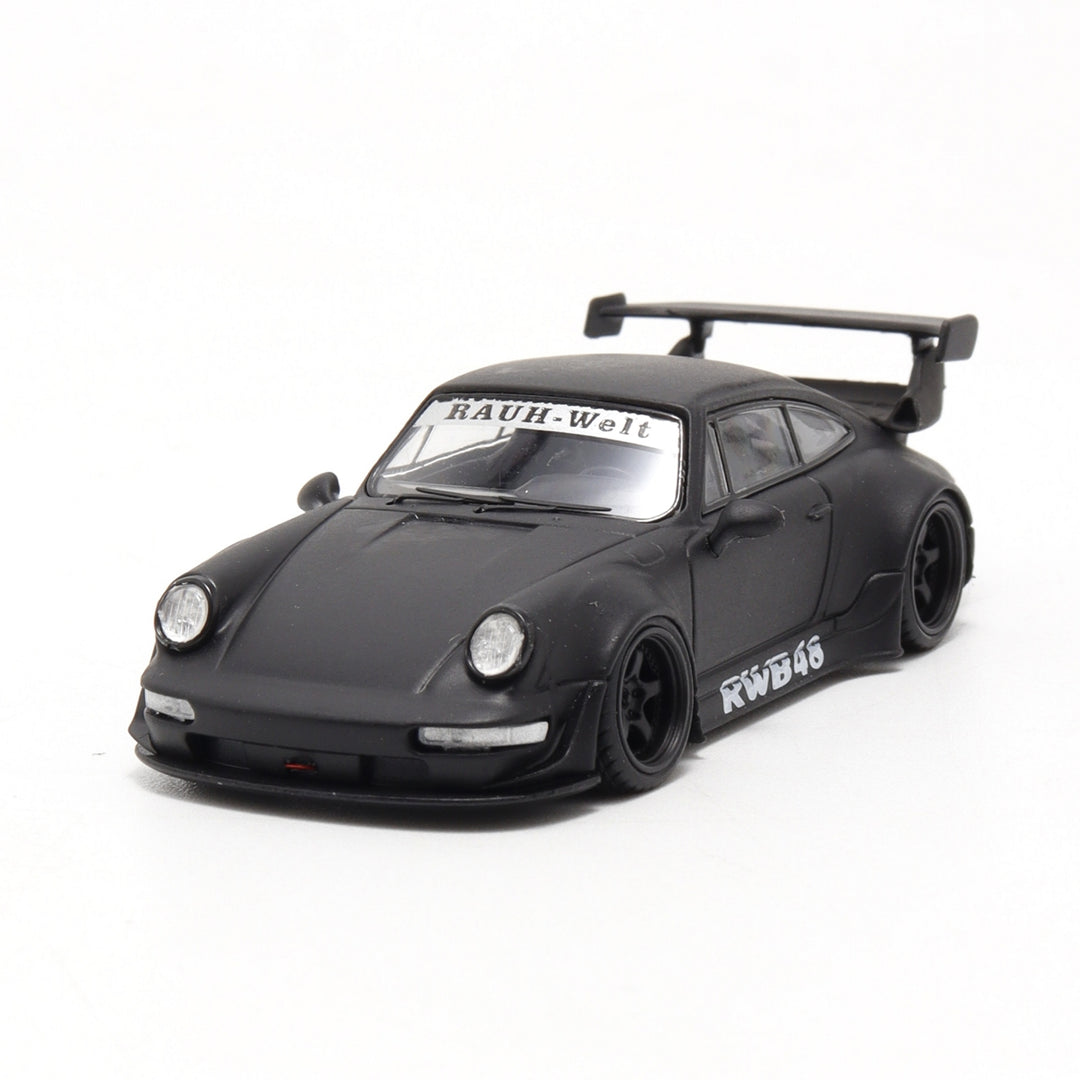 DECODE- Porsche RWB 964 (matte black-black rims) DE64001
