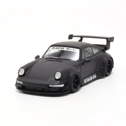 DECODE- Porsche RWB 964 (matte black-black rims) DE64001