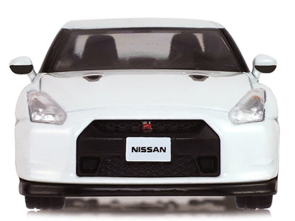 Nissan GT-R 2007 blanc nacré avec roues personnalisées Tokyo Torque Series 10 GreenLight 1:64 – GL235110-D