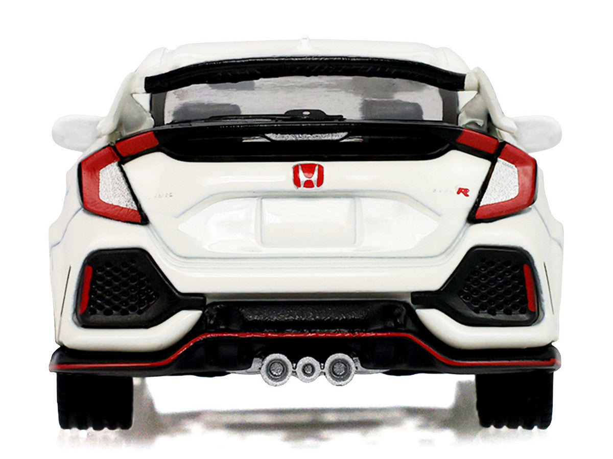 2018 Honda Civic Type R FK8 Championship White with Custom Wheels and Carbon Hood Tokyo Torque Series 10 GreenLight 1:64 – GL235110-F